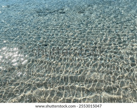Phenomenal patterns on a crystal clear sea water of the Greek island of Crete