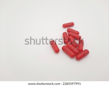 Phenytoin pill anti seizure medication used to prevent tonic clonic seizures in epilepsy Stock photo © 