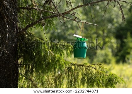 A pheromone trap to attract and capture different insects for science work in Finland