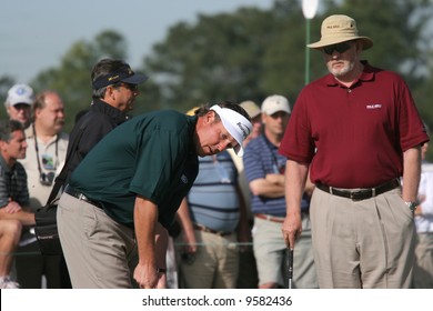 Phil Mickelson At Augusta Masters Of Golf 2006, Georgia,  With Dave Peltz