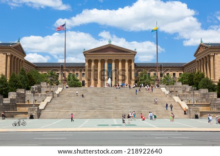 Philadelphia art museum entrance - Pennsylvania - USA