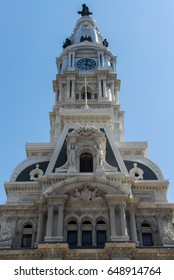 Philadelphia City Hall, built in 1901 and located at 1 Penn Square, the seat of government for the city of Philadelphia, Pennsylvania.