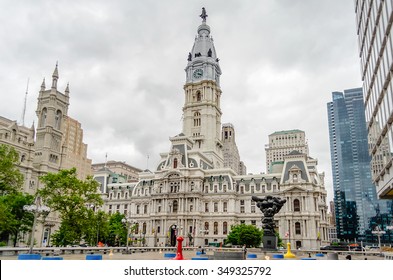 Philadelphia City Hall, historical landmark in Philadelphia, Pennsylvania, USA