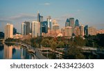 Philadelphia city Skyline at sunset