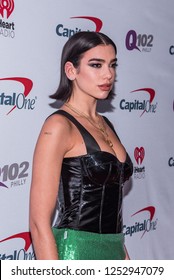 PHILADELPHIA - DEC 6: Dua Lipa Attends Q102's IHeartRadio Jingle Ball 2018 On December 6, 2018 At Wells Fargo Center In Philadelphia, Pennsylvania.