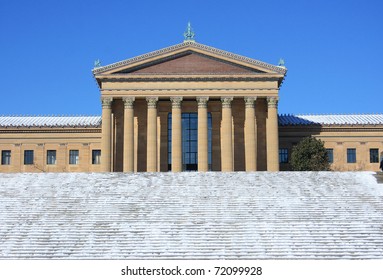 Philadelphia Museum Of Art After A Snow Fall