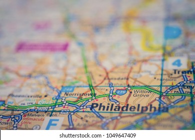 Philadelphia On USA Map