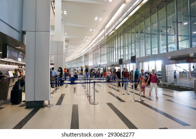 PHILADELPHIA, PA- 22 JUNE 2015- Terminal A At The Philadelphia International Airport (PHL).