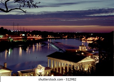 Philadelphia, Pa.  Boathouse Row And The Water Works