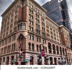 Philadelphia, Pa. USA, Oct. 20, 2019: Pennsylvania Convention Center Facade In Philadelphia, Pa. USA. Oct. 20, 2019 In Philadelphia, Pa. USA