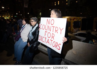 Philadelphia, PA/USA - November 8, 2018. Philadelphians come in support of the Mueller investigation, following the President's firing of Attorney General Jeff Sessions.
