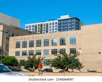 Philadelphia Pennsylvania - July 23 2021: The School District Of Philadelphia Building