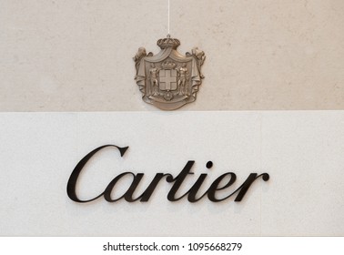 Sold At Auction Hand Painted Cartier Logo Metal Plaque 47 OFF