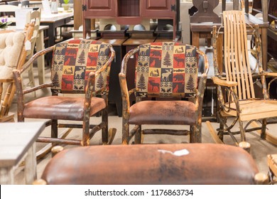 Philadelphia, Pennsylvania, September 8, 2018:Amish Market Store, Amish Food Without Pesticides, Non-GMO. Furniture Is Handmade.