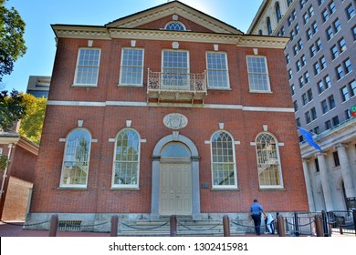 Philadelphia, Pennsylvania, United States Of America - October 12, 2015. Congress Hall In Philadelphia, PA. This Was The Meeting Place For US Congress When Philadelphia Was The Nation's Capital. 