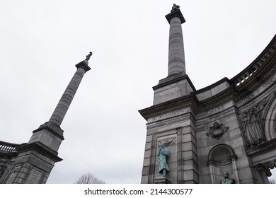 Philadelphia, Pennsylvania, USA - April 5, 2022: View Of The Smith Memorial Arch At Fairmount Park