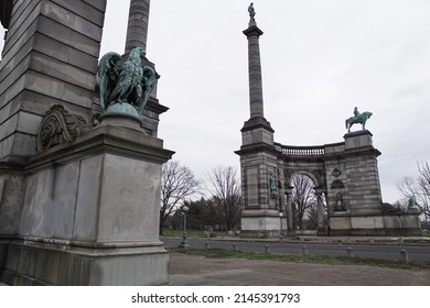 Philadelphia, Pennsylvania, USA - April 5, 2022: View Of The Smith Memorial Arch In Fairmount Park