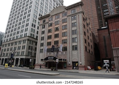 Philadelphia, Pennsylvania, USA - April 6, 2022: Exterior Of The Miller Theater