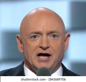 Philadelphia, Pennsylvania, USA July 27, 2016
Former NASA Astronaut Mark Kelly Addressing The Third Evening Session Of The Democratic National Convention At The Wells Fargo Center