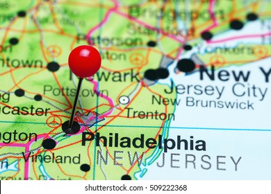 2 242 Map City Philadelphia Images Stock Photos Vectors Shutterstock Philadelphia Pinned On Map Pennsylvania 260nw 509222368