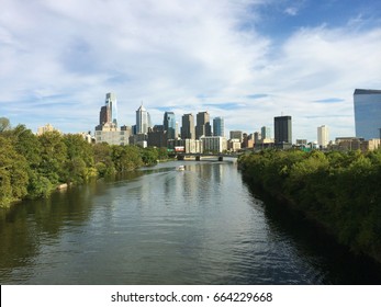 Philadelphia Skyline From Schuylkill River 