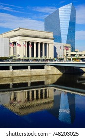 Philadelphia, USA - 2 November 2017. Exterior Of The 30th Street Station Train Station