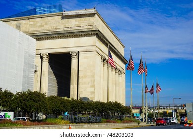 Philadelphia, USA - 2 November 2017. Exterior Of The 30th Street Station Train Station