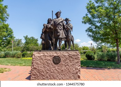 Philadelphia, USA - July 30, 2017: Monument To Scottish Immigrants In Philadelphia, PA, USA