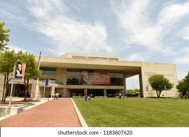 Philadelphia, USA - May 29, 2018: National Constitution Center In Philadelphia, PA. 