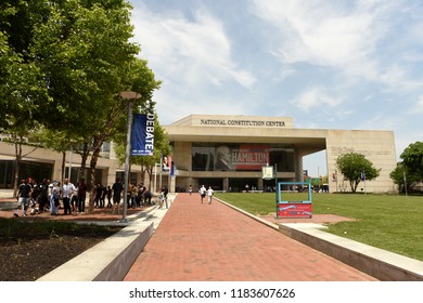 Philadelphia, USA - May 29, 2018: National Constitution Center In Philadelphia, PA. 