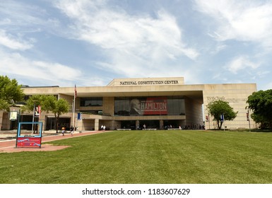 Philadelphia, USA - May 29, 2018: National Constitution Center In Philadelphia, PA. 