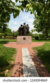 Philadelphia, USA - May 29, 2018: Monument To Scottish Immigrants In Philadelphia, PA, USA.