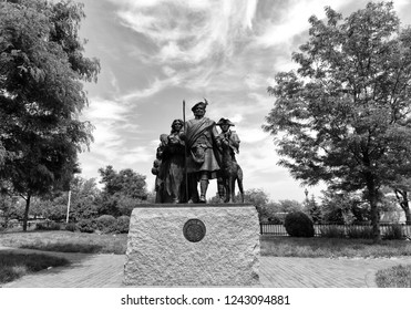 Philadelphia, USA - May 29, 2018: Monument To Scottish Immigrants In Philadelphia, PA, USA.