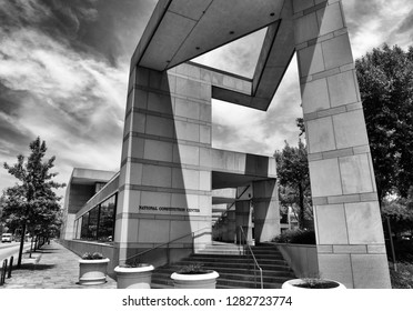 Philadelphia, USA - May 29, 2018: National Constitution Center In Philadelphia, PA. 