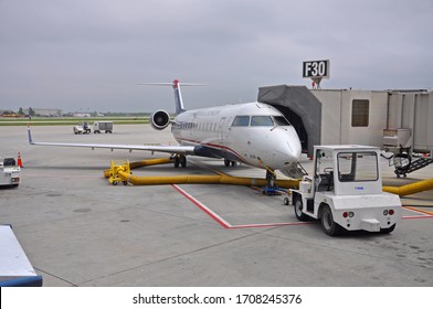 PHILADELPHIA, USA - MAY 3, 2012: US Airways Express Bombardier CRJ Canadair Regional Jet 200 N434AW At Philadelphia Airport PHL In Philadelphia, Pennsylvania, USA.