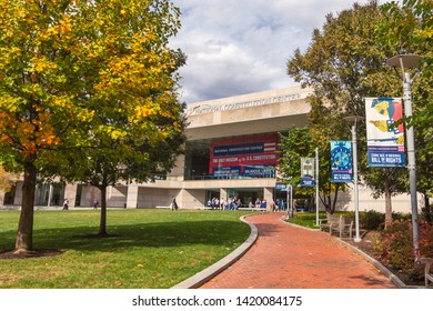 PHILADELPHIA, USA - OCTOBER, 2015: National Constitution Center Building In Historical Center Of Philadelphia