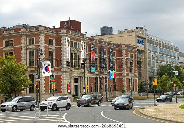 PHILADELPHIA, USA - SEPT 14, 2021: Academy of\
Natural Sciences of Drexel University (Academy of Natural Sciences\
of Philadelphia), oldest natural science research institution and\
museum in\
Americas