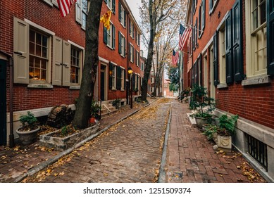 Philip Street In Society Hill, Philadelphia, Pennsylvania.