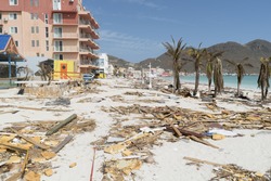 Philipbsburg St.Maarten, Hurricane Irma Category 5 Causes Damage To The Island Of St.maarten 