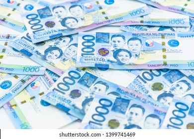Philippine 1000 peso bill, Philippines money currency, Philippine money bills background.