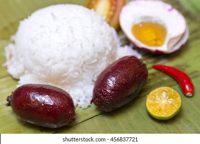 Philippine Longganisa Sausages With Egg And Rice