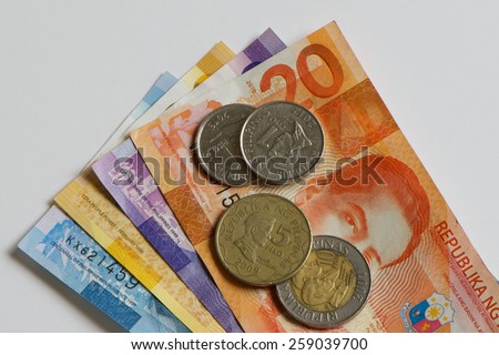philippine peso coins clipart