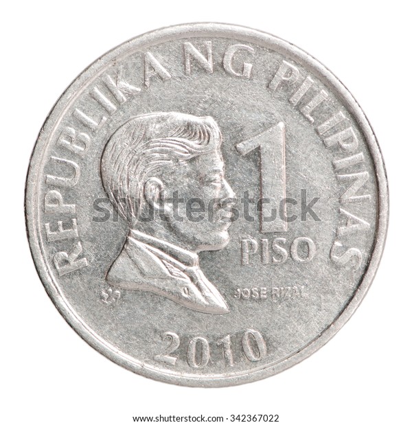 Philippine Peso Coin 1 Image Jose Stock Photo (Edit Now) 342367022