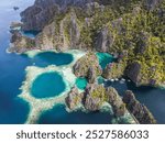 Philippines - the blue pools at Twin Lagoon in Coron