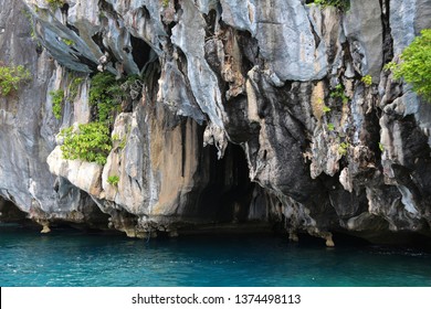 Philippines Cathedral Cave - Sea Cave Near Palawan Island.