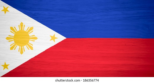 Philippines Flag On Wood Texture Stock Photo 186356774 | Shutterstock