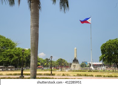 Philippines Flag In Rizal Park