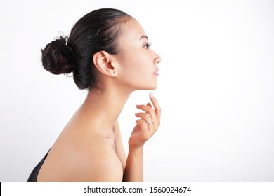 Philippines Girl Model Beauty Face From Side