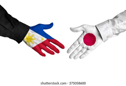 Philippines Japan Leaders Shaking Hands On Stock Photo Shutterstock