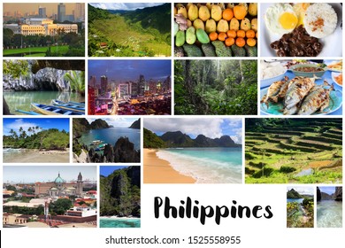 Philippines Postcard Travel Place Landmark Photo Stock Photo 1525558955 ...